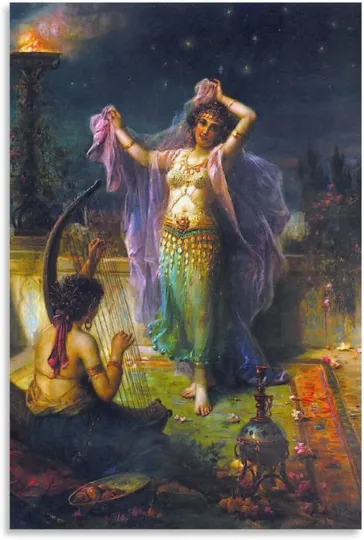 Discover Hans Zatzka Painting Poster Arabian Nights Canvas Art Poster And Wall Art