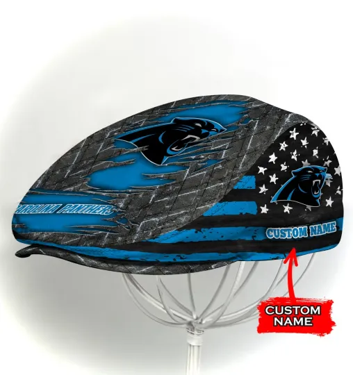 Discover Carolina Team Panther Jeff Cap football Jeff Cap football Driving Cap football Golf Cap For Men