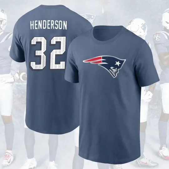 Discover Rivalries Collection 32 1TreVeyon 1Henderson NewEngland Patriot Shirt S-5XL