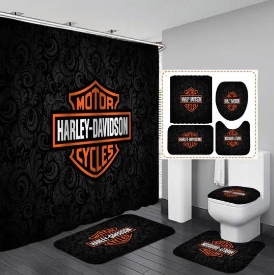 Discover Black Theme Style Haarleyy Bathroom Set