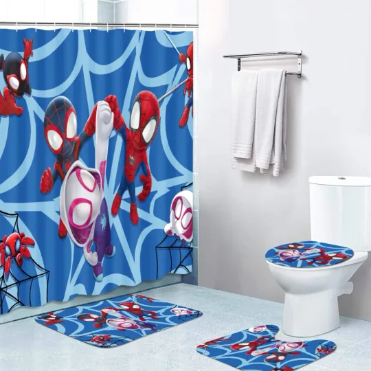 Discover Spider-Man Miles Gwen Bathroom Set 4PCS