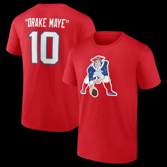 Discover Drake 1Maye Red NewEngland Patriot Nickname T-Shirt Unisex Fan Gift S-5XL