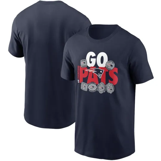 Discover NewEngland Patriot Hometown Collection 6x T-Shirt Navy Unisex S-5XL