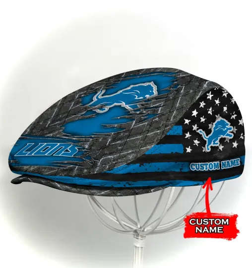 Discover Detroit Team Lion*s Jeff Cap football Jeff Cap football Driving Cap football Golf Cap For Men