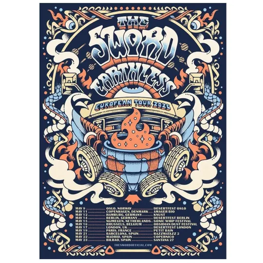 Discover The Sword European Tour Poster May 2026