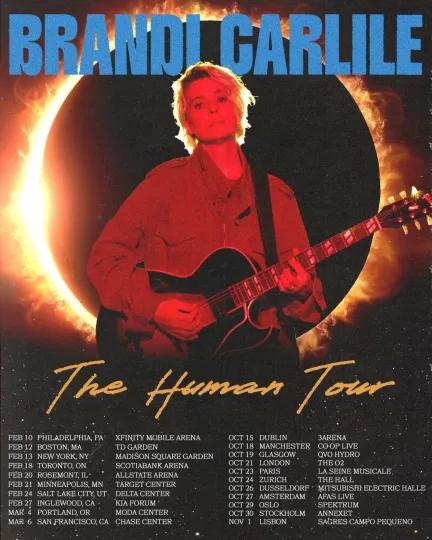 Discover Brandi Carlile 2026 – The Human Tour Poster