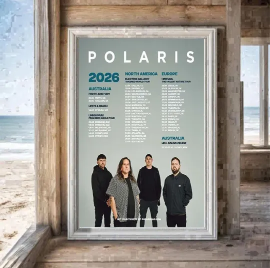 Discover Polaris 2026 World Tour Schedule Dates Home Decor Poster