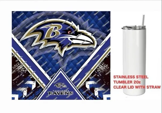 Discover RAVENS     -  Tumbler 20 oz Stainless Steel