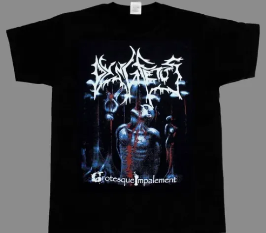 Discover DYING FETUS GROTESQUE IMPALEMENT DEATH METAL GRINDCORE NEW BLACK T-SHIRT