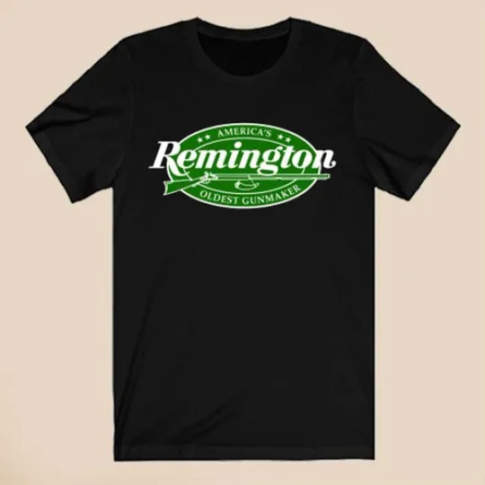 Discover Remington Guns Firearms Men's Black T-Shirt Size S-5XL