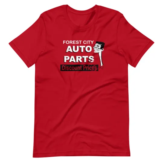 Discover Forest City Auto Parts Store Graphic T-Shirt Unisex
