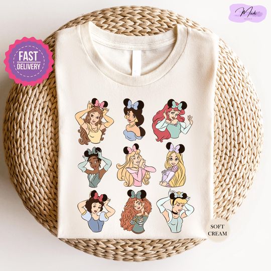 Discover Disney Princess Shirt, Watercolor Princess Shirt, Disney Trip T-Shirt, Cute Disney Princess T-shirt, Disneyworld Princess Girls Trip Shirt