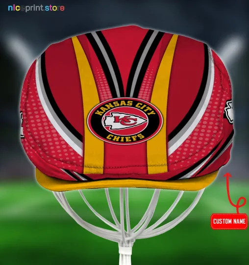 Discover Kansas City Team Chiefs Jeff Cap football Jeff Cap Driving Cap Golf Cap For Men