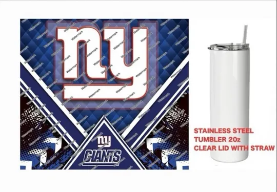 NY GIANTS   -  Tumbler 20 oz Stainless Steel