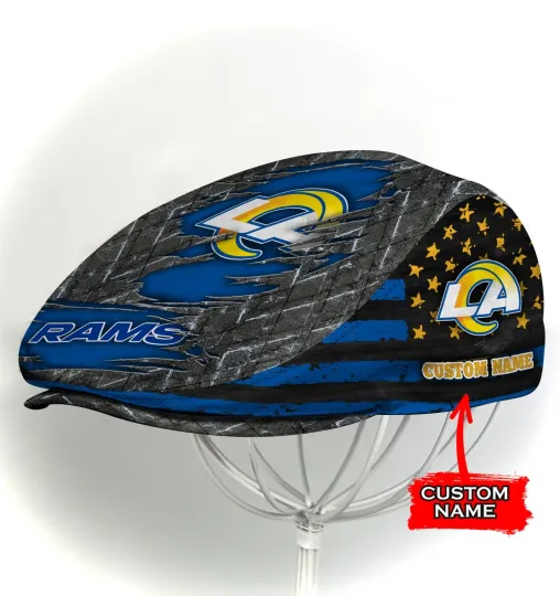 Discover Los Angeles Team Rams Jeff Cap football Jeff Cap football Driving Cap football Golf Cap