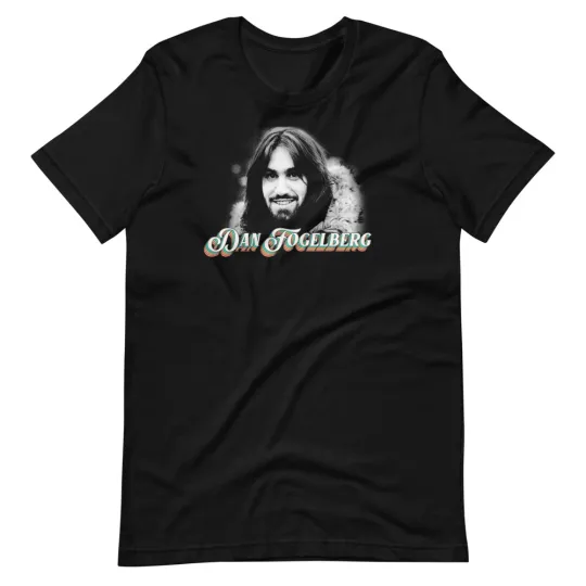 Discover Dan Fogelberg Fan Art Black Graphic T-Shirt Short Sleeve Unisex