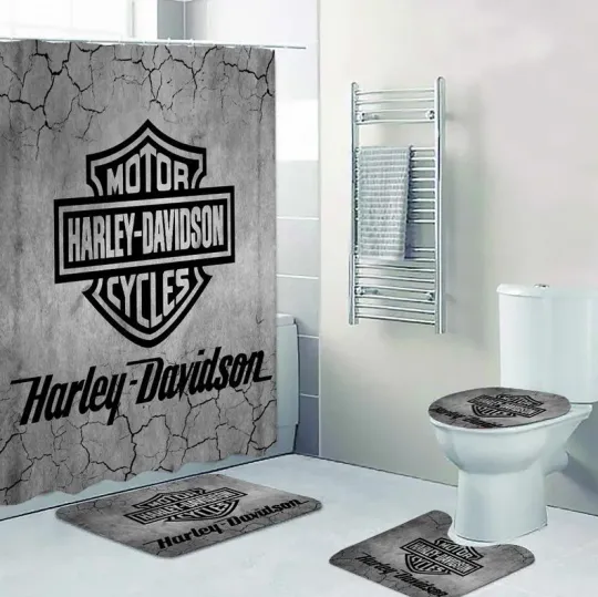 4PCS Legendary Haarleyy Broken Wall Bathroom Set