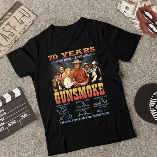 Discover 70 Years Gunsmoke Thank You Anniversary 1955 2025 Unisex Shirt
