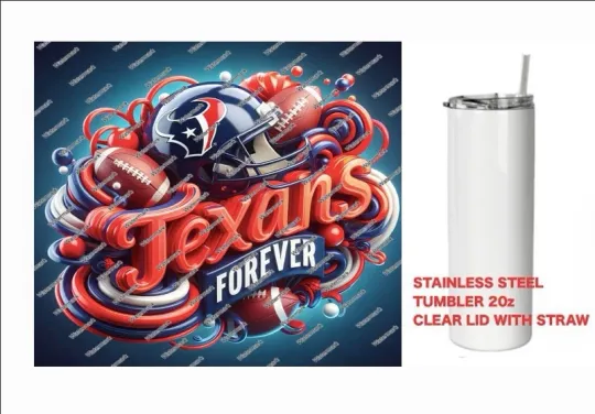 Discover TEXANS  - FOREVER  - Tumbler 20 oz Stainless Steel