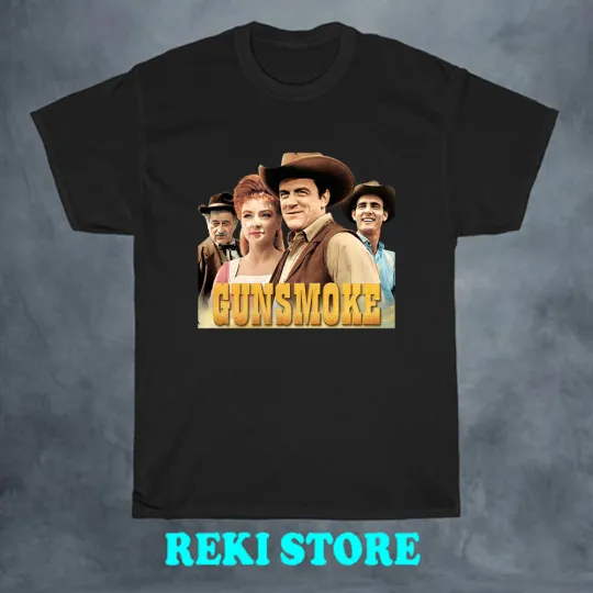 Discover Gunsmoke TV Show Men's Black Size S-5XL