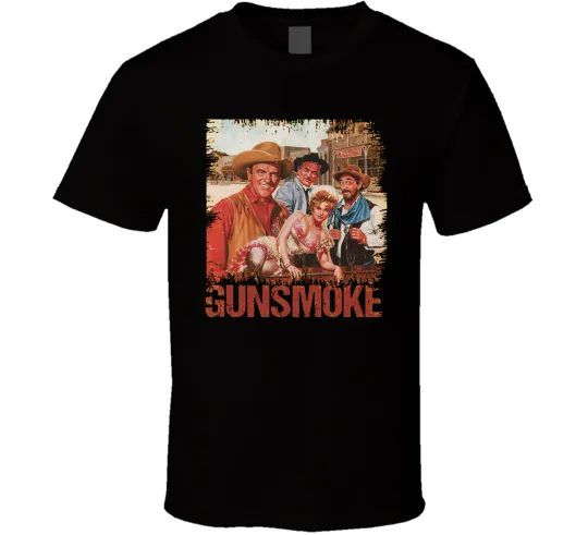Discover GUNSMOKE TV Show American Fan Art Gold S to 5XL T-Shirt tee Unisex Free Shipping