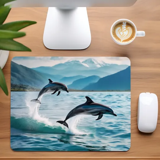 Discover Dolphins Mouse Pad for Home Office