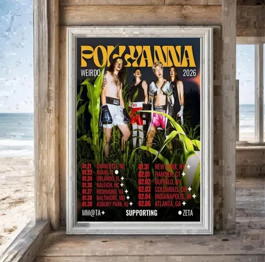 Discover POLLYANNA Weirdo 2026 Tour Poster