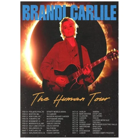 Discover Brandi Carlile 2026 “The Human Tour” Poster