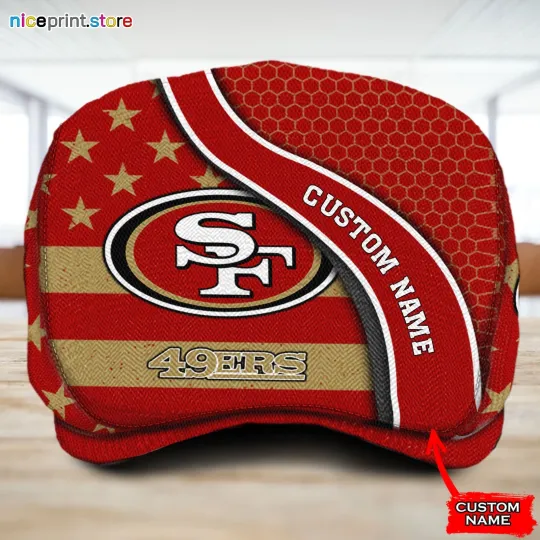 Discover San Francisco Team 49ers Jeff Cap football Jeff Cap Driving Cap Golf Cap For Men
