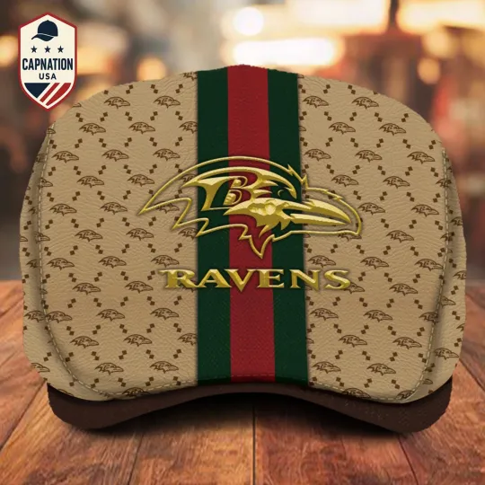 Discover Baltimore Team Ravens Jeff Cap football Jeff Cap football Driving Cap, football Golf Cap