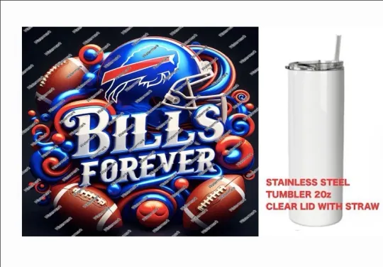 Discover BILLS  - FOREVER  - Tumbler 20 oz Stainless Steel