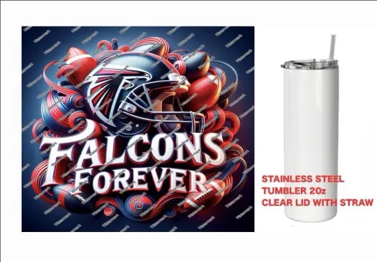 Discover FALCONS  - FOREVER  - Tumbler 20 oz Stainless Steel