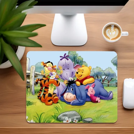 Discover Winnie the Pooh and Friends Mouse Pad for Home Office