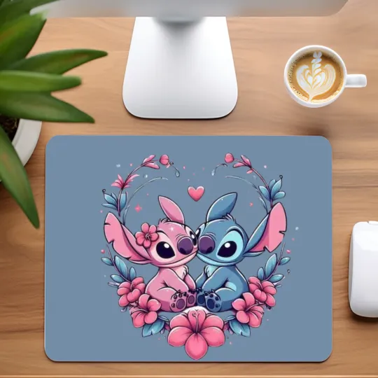 Stitch & Angel Mouse Pad for Home Office