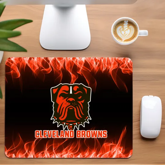 Discover Cleveland Browns Football Team Mouse Pad for Home Office