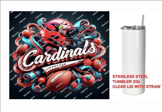 Discover CARDINALS  - FOREVER  - Tumbler 20 oz Stainless Steel