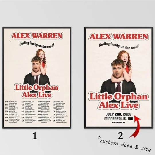 Discover Custom Poster - Alex Warren 2026 Tour Poster 18"x24"