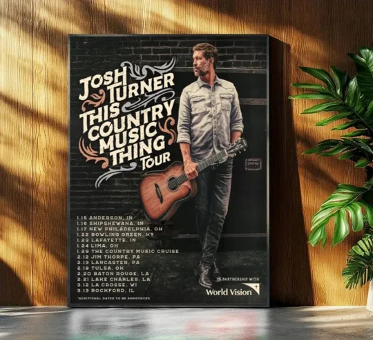Discover Josh Turner This Country Music Thing Tour 2026 Poster