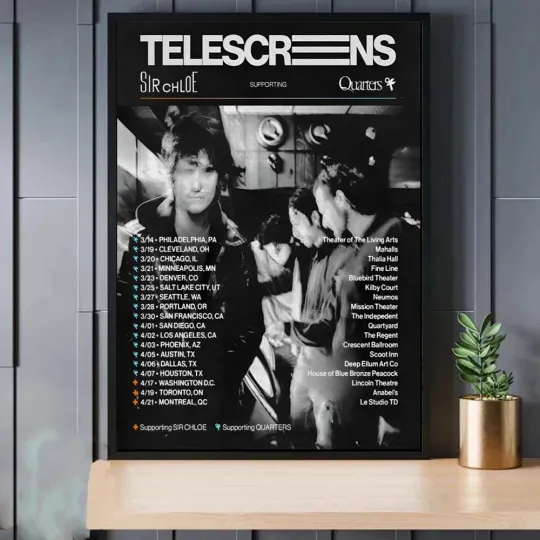 Discover Telescreens Tour Spring 2026 Poster