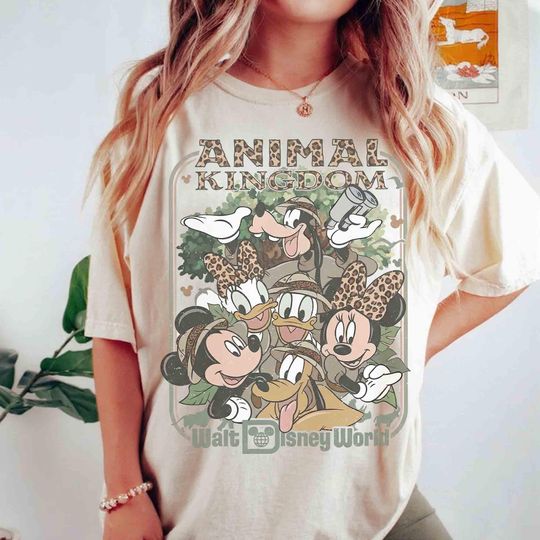 Discover Disney Mickey & Friends Animal Kingdom Safari Mode Shirt, Walt Disney World Trip Tee, Let's Get Wild Gift Shirt, Disneyland Holiday Family