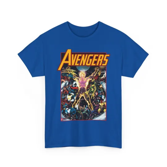 Discover Avengers T-Shirt - George Perez Art - Korvac Saga - Marvel Comics