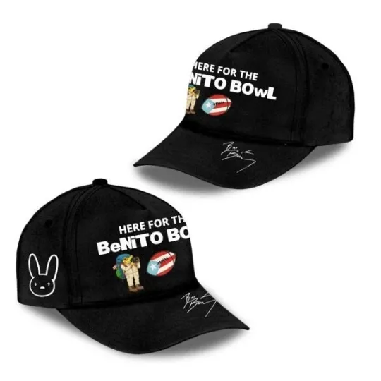 Bad Bunny Here For The Benito Bowl 2025 2026 Hat