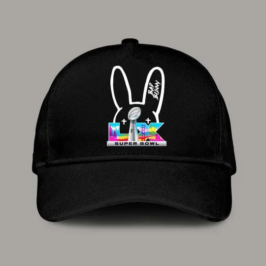 Discover Ba.d Bunny X Super B0WL LX Logo 2026 February 8 Classic Cap Hat Snapback Tour