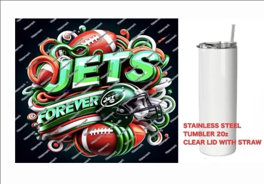 Discover JETS   - FOREVER  - Tumbler 20 oz Stainless Steel