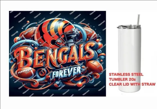 Discover BENGALS   - FOREVER  - Tumbler 20 oz Stainless Steel