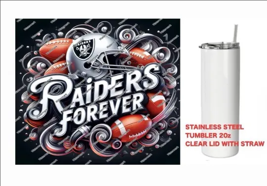 Discover RAIDERS  - FOREVER  - Tumbler 20 oz Stainless Steel