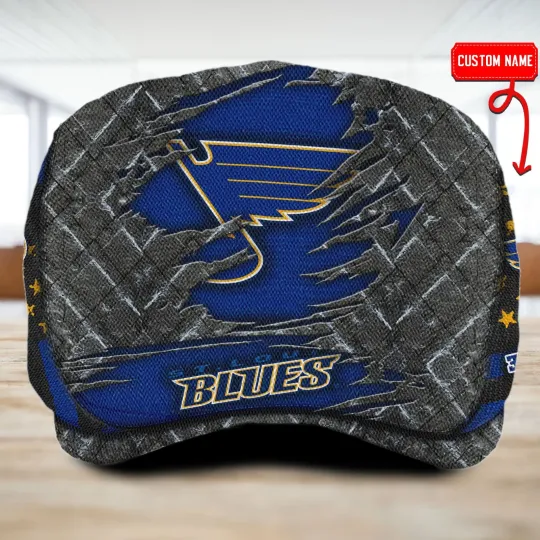 Discover St*Louis Team Blue*s Jeff Cap Driving Cap Golf Cap Newsboy Cap Flat Cap