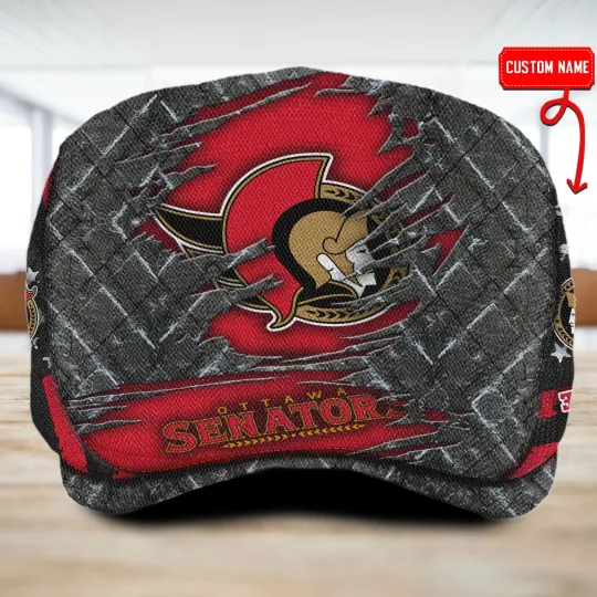 Discover Otta*wa Team Senator*s Jeff Cap Driving Cap Golf Cap Newsboy Cap Flat Cap