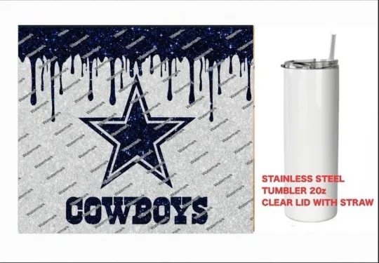 DALLAS COWBOYS  - DRIP- Tumbler 20 oz Stainless Steel