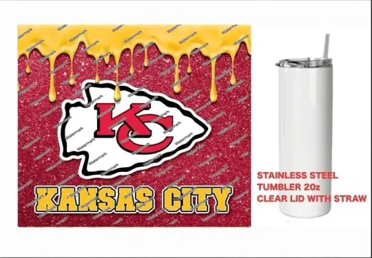 Discover KC CHIEFS  - DRIP- Tumbler 20 oz Stainless Steel